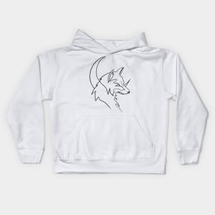 Wolf power Kids Hoodie